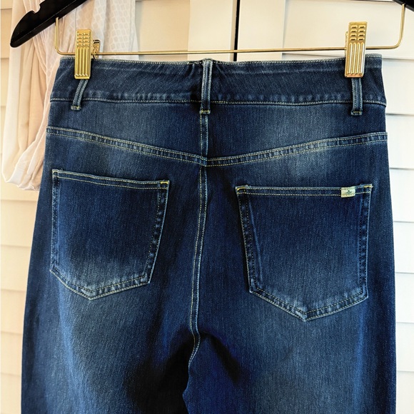 Halara Flex™ High Waisted Pockets Straight Leg Washed Casual Jeans Sz Small Tall - Picture 11 of 15